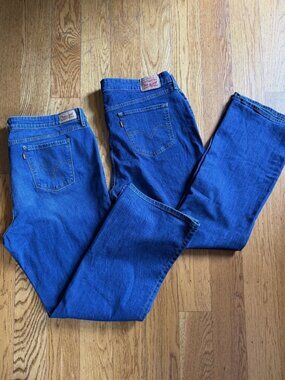 Levi's 415 & 590 Bootcut Jeans Bundle Womens Size 20W Blue Jeans Plus Size Jeans